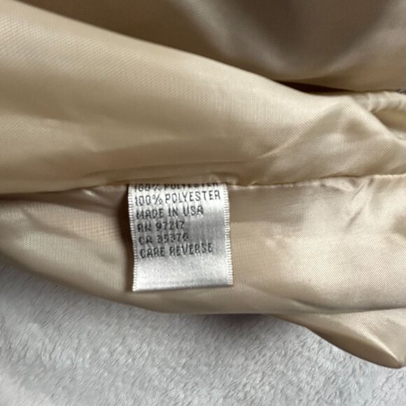 Vintage Tehama Nancy Haley Womens 1/4 Zip Pullover Windbreaker Jacket Medium Tan - Picture 5 of 10